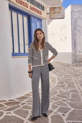 SANDY BIS GREY WIDE-LEG JEANS