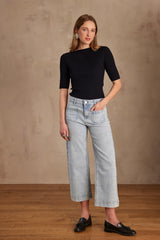 LEA PURE BLEACHED CROPPED JEANS