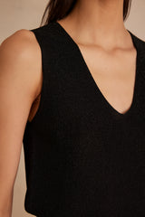 SAMANTHA BIS BLACK TANK TOP