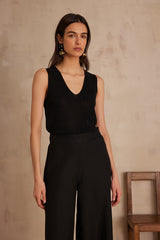 SAMANTHA BIS BLACK TANK TOP