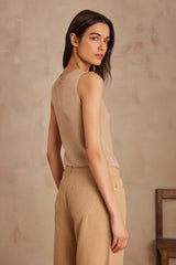 SAMANTHA BIS BEIGE TANK TOP