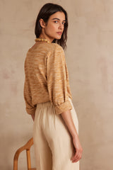 SANTIAGO CARAMEL COTTON JUMPER