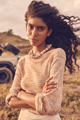 SANTIAGO CARAMEL COTTON JUMPER