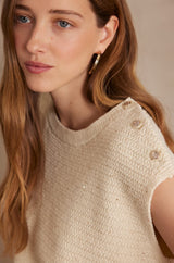 SIDONIE CREAM COTTON JUMPER