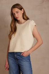 SIDONIE CREAM COTTON JUMPER