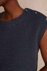 SIDONIE CHARCOAL COTTON JUMPER