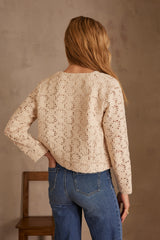 NEIL ECRU MACRAME JACKET