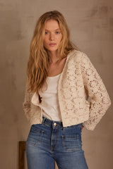 NEIL ECRU MACRAME JACKET
