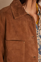 CARLA HONEY LEATHER JACKET