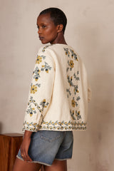 CASSI FLORAL EMBROIDERED JACKET
