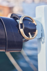 VICKY BLACK LEATHER BELT