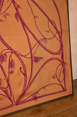 ARBORESCENCE CARAMEL SILK SCARF