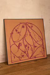 ARBORESCENCE CARAMEL SILK SCARF