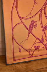 ARBORESCENCE CARAMEL SILK SCARF