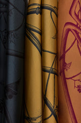 ARBORESCENCE CARAMEL SILK SCARF