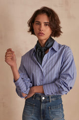 ARBORESCENCE CHARCOAL SILK SCARF