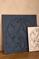 ARBORESCENCE CHARCOAL SILK SCARF