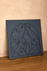 ARBORESCENCE CHARCOAL SILK SCARF