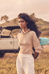 BRADLEY CREAM LINEN TROUSERS