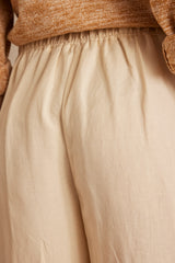 BRADLEY CREAM LINEN TROUSERS