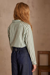 MARILOU EMERALD STRIPED SHIRT