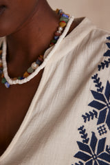 PERFECT EMBROIDERED COTTON BLOUSE