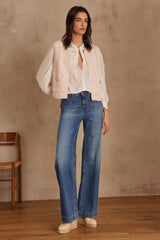 PHARA ECRU LACE BLOUSE