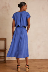JENNY BLUE MIDI SKIRT