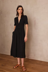 LOVE BLACK LONG COTTON DRESS