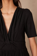 LOVE BLACK LONG COTTON DRESS