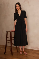 LOVE BLACK LONG COTTON DRESS
