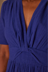 LOVE ROYAL BLUE COTTON DRESS