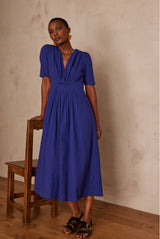 LOVE ROYAL BLUE COTTON DRESS