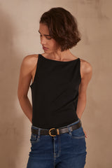 ACHILLE BLACK TANK TOP