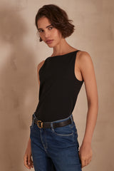 ACHILLE BLACK TANK TOP