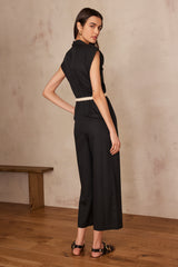 LESLIE BLACK DUNGAREES