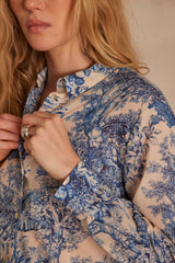COLETTE BLUE TOILE DE JOUY SHIRT