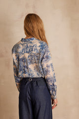 COLETTE BLUE TOILE DE JOUY SHIRT