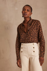 COLETTE ANIMAL PRINT SHIRT