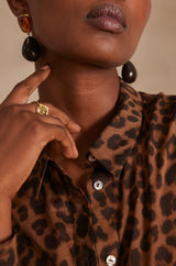 COLETTE ANIMAL PRINT SHIRT