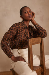 COLETTE ANIMAL PRINT SHIRT