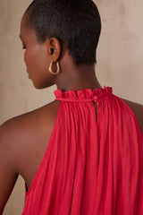 PILAR FUCHSIA SATIN TOP