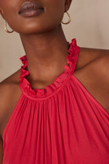 PILAR FUCHSIA SATIN TOP