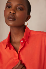 PINKY GERANIUM COTTON SHIRT