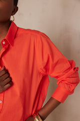 PINKY GERANIUM COTTON SHIRT