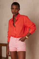 PINKY GERANIUM COTTON SHIRT