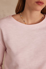 ALEX PINK COTTON T-SHIRT