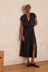 JULIANA BLACK FLUID SKIRT