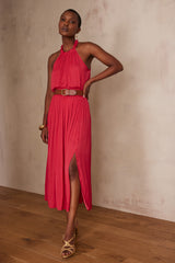 JULIANA FUCHSIA FLUID SKIRT