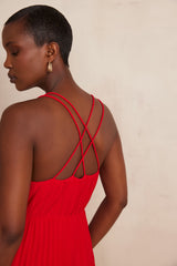 LAMORE RED LONG DRESS